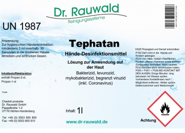 Dr.Rauwald Tephatan Hände-Desinfektionsmittel 12 x 1 Liter